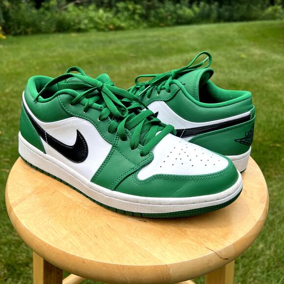 Nike Air Jordan 1 Low Pine Green Men's Shoes - Size 9.5 - Ships Now